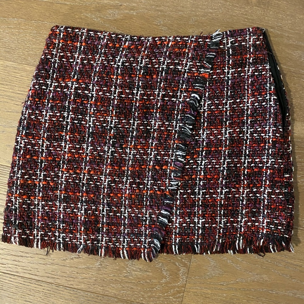 Plaid mini skirt
